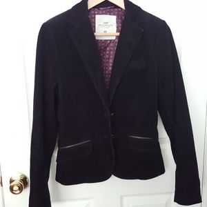 H&M corduroy cord blazer jacket size 8
